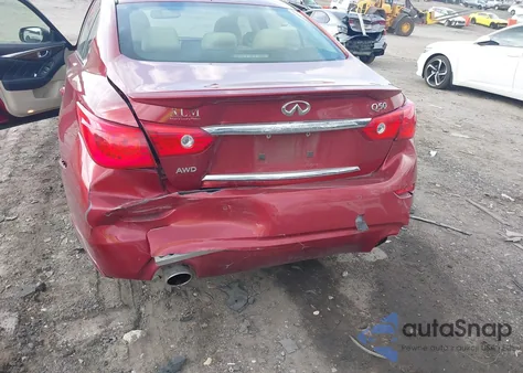 2014 Infiniti Q50 Premium from USA, damaged, VIN JN1BV7AR7EM691529